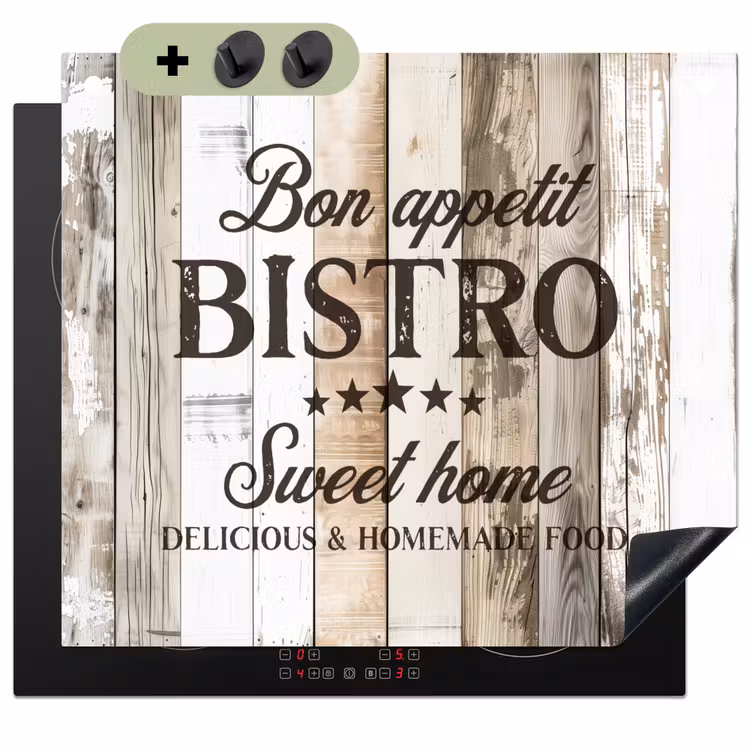 Bistro Welkomstbord Inductie beschemer met haakjes middel -3d