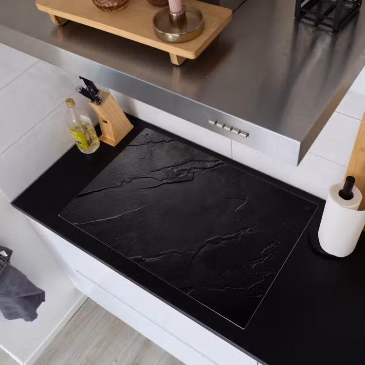 Zwart - Steen - Beton Inductie beschemer met haakjes klein -sfeer1
