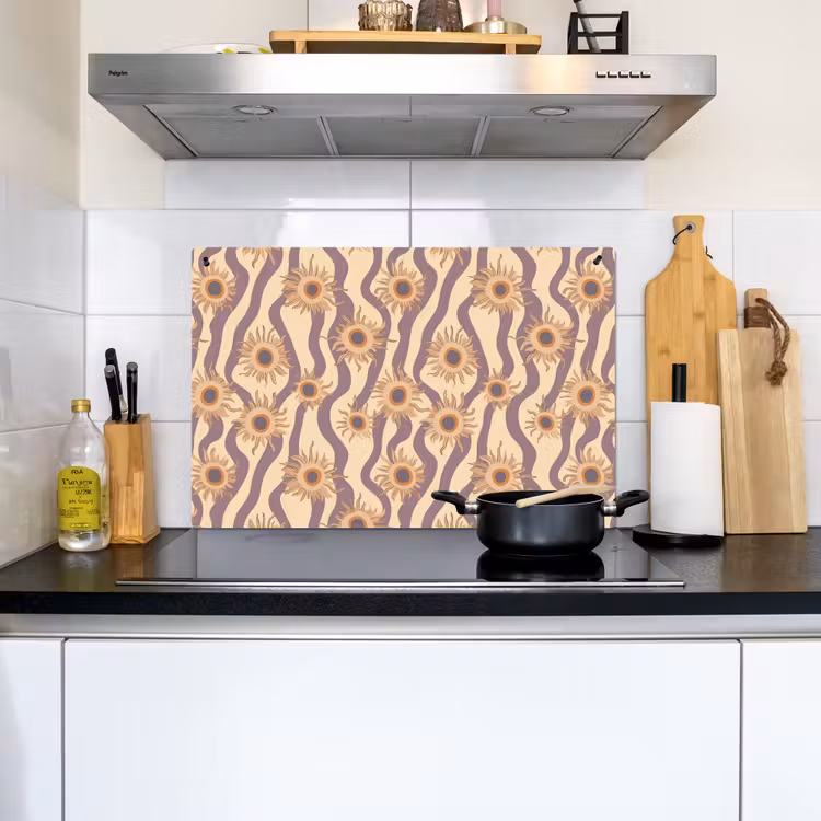 Bohemian - Vibe - Lavendelpaars Inductie beschemer met haakjes klein 777 -sfeer2