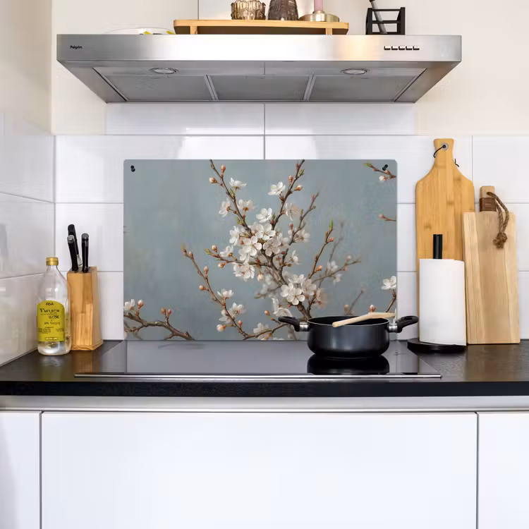 Botanisch - Stilleven - Blauw Inductie beschemer met haakjes klein -sfeer2