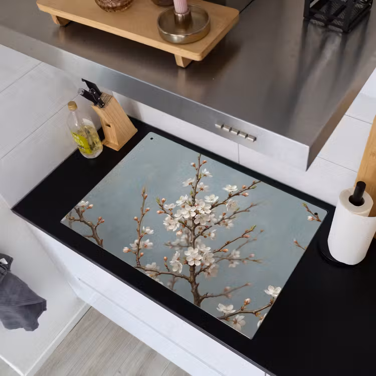 Botanisch - Stilleven - Blauw Inductie beschemer met haakjes klein -sfeer1