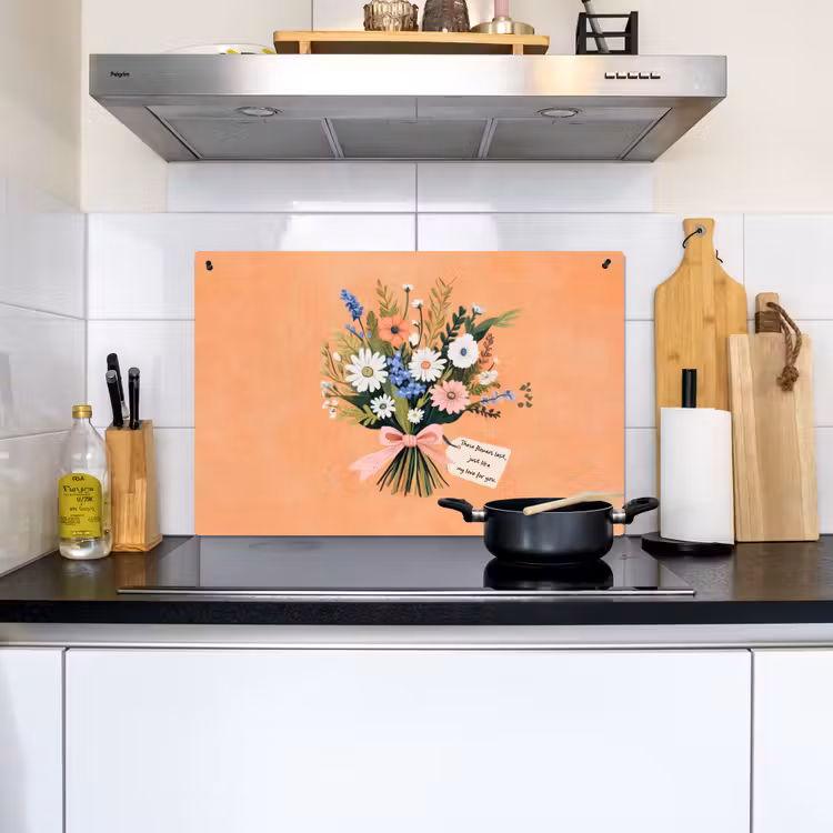 Boeket - Strikje - Quote Inductie beschemer met haakjes klein -sfeer2