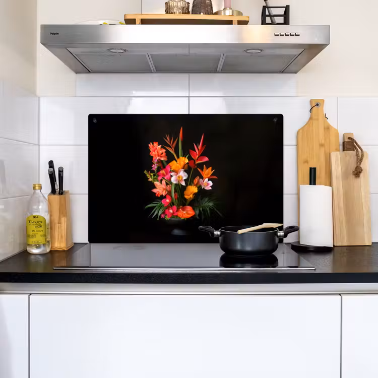Boeket - Bloemen - Exotisch Inductie beschemer met haakjes klein -sfeer2