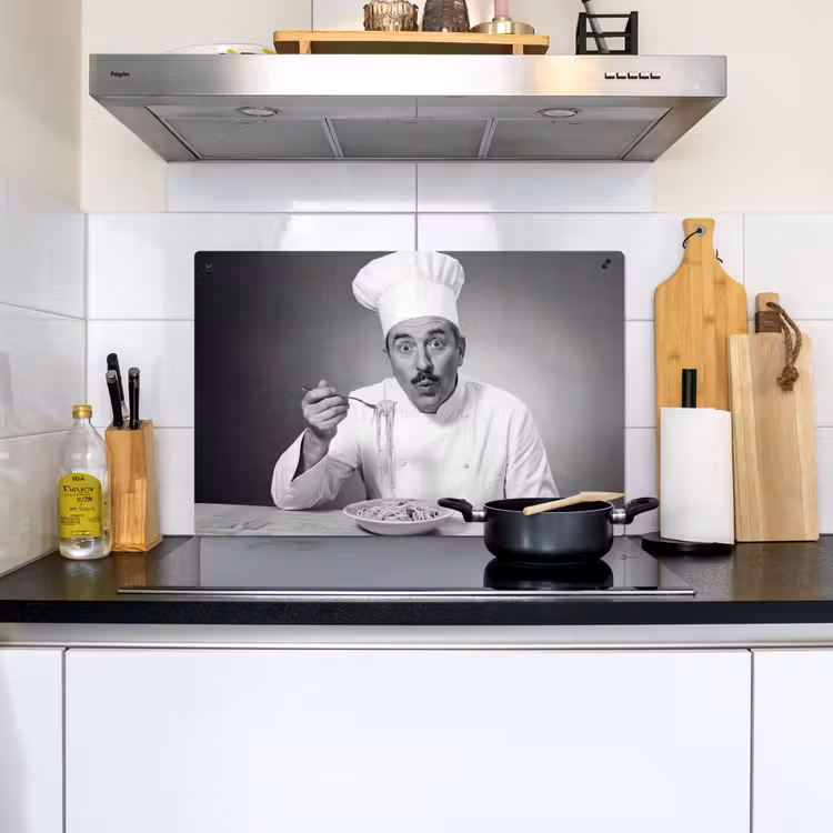 Chef - Spaghetti - Pasta Inductie beschemer met haakjes klein -sfeer2