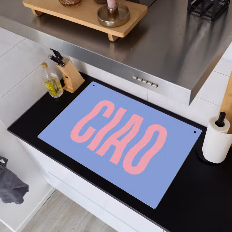 Ciao - Roze - Blauw - Golvend Inductie beschemer met haakjes klein -sfeer1
