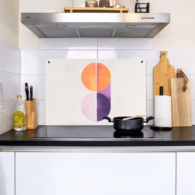 Cirkels - Abstract - Paars Inductie beschemer met haakjes klein -sfeer2