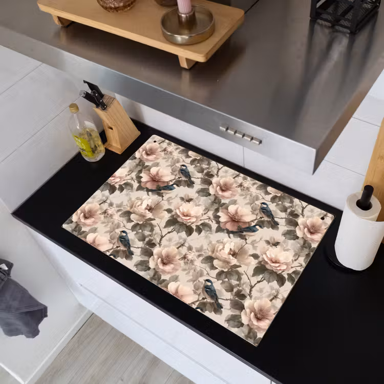 Klassiek - Vogels - Kleurrijk Inductie beschemer met haakjes klein 777 -sfeer1
