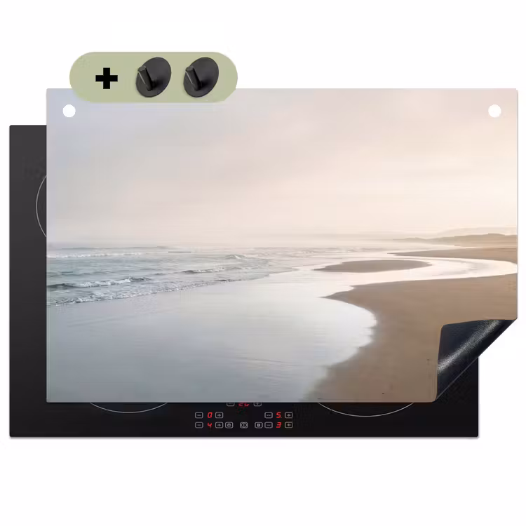 Kustlijn - Strand - Oceaan Inductie beschemer met haakjes klein -3d