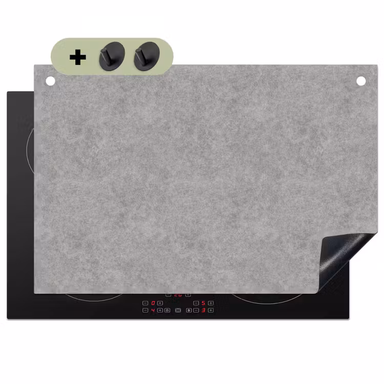Beton - Oud - Patroon Inductie beschemer met haakjes klein 777 -3d