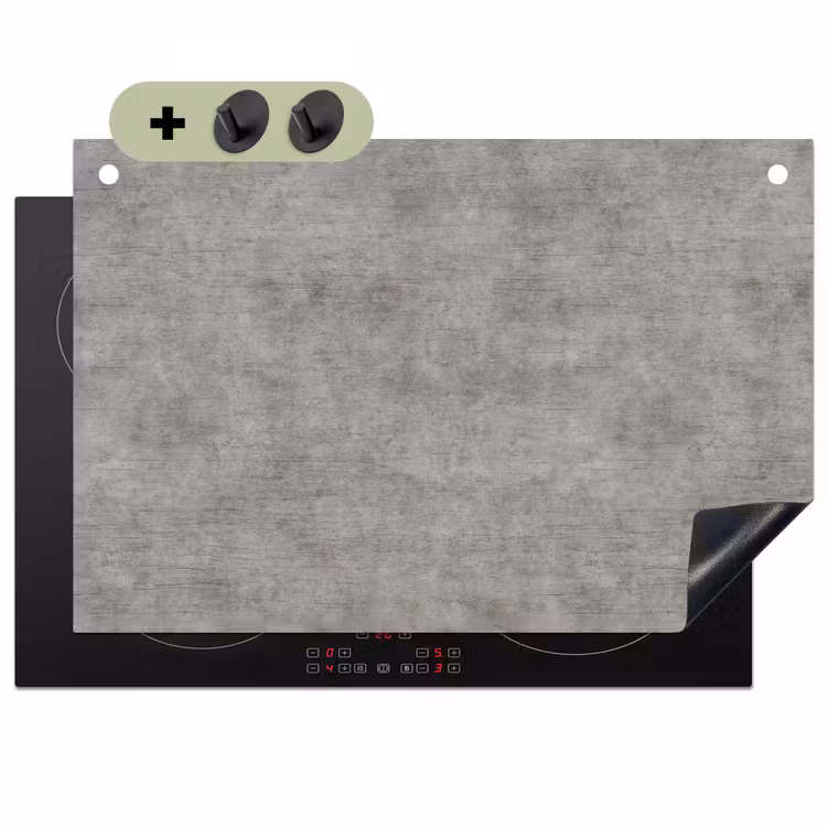 Beton - Muur - Patronen Inductie beschemer met haakjes klein 777 -3d