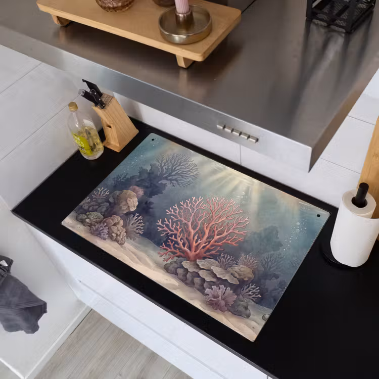 Koraal - Onderwater - Natuur - Roze Inductie beschemer met haakjes klein -sfeer1