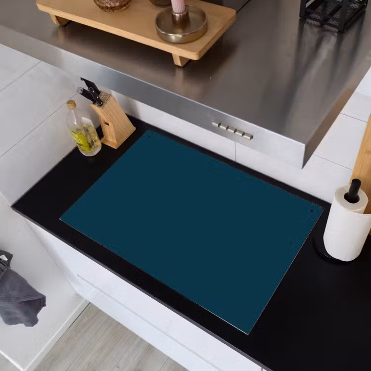 Dark - Indigo - Blauw Inductie beschemer met haakjes klein 777 -sfeer1