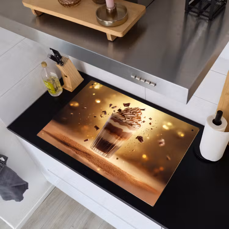 Dessert - Chocolade - Zoet - Eten Inductie beschemer met haakjes klein -sfeer1
