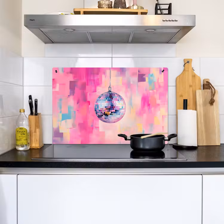 Discobal - Pink - Verf Inductie beschemer met haakjes klein -sfeer2
