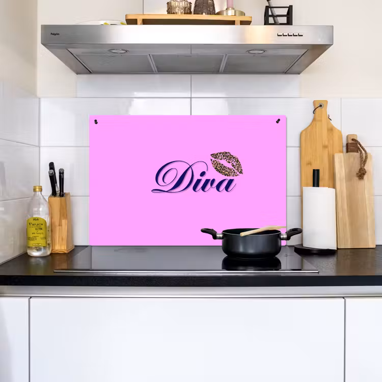 Diva - Lip - Panterprint - Roze Inductie beschemer met haakjes klein -sfeer2