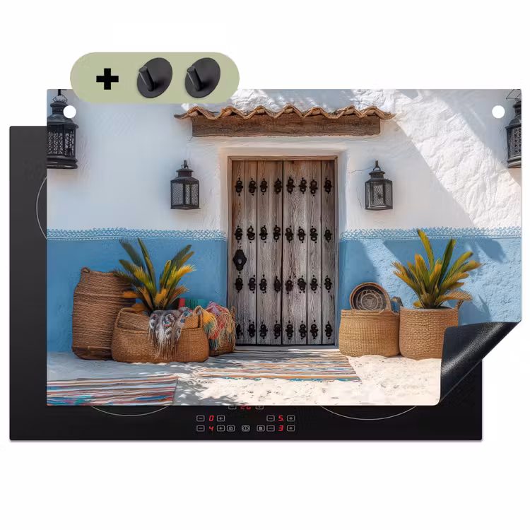 Deur - Manden - Planten Inductie beschemer met haakjes klein -3d