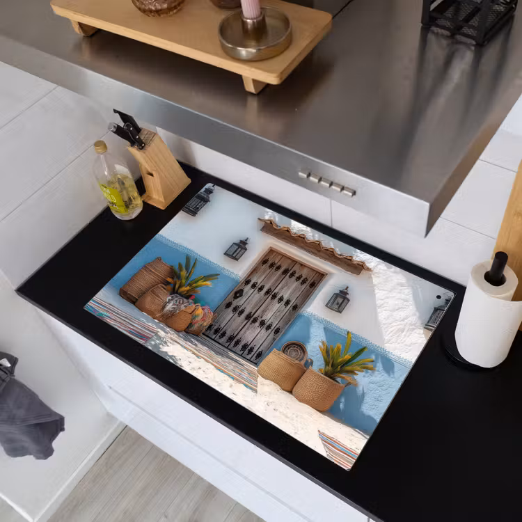 Deur - Manden - Planten Inductie beschemer met haakjes klein -sfeer1