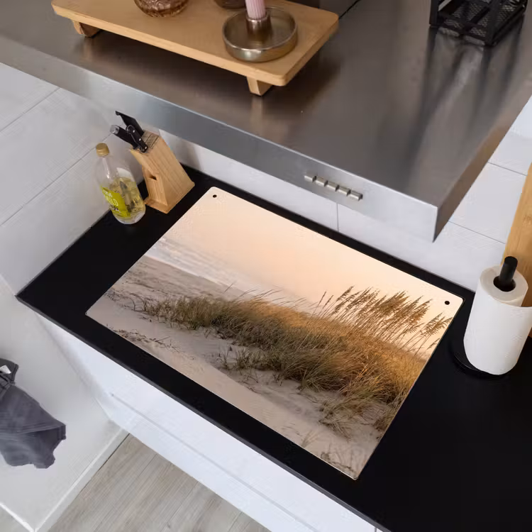 Duinlandschap - Zonsondergang - Strand Inductie beschemer met haakjes klein -sfeer1