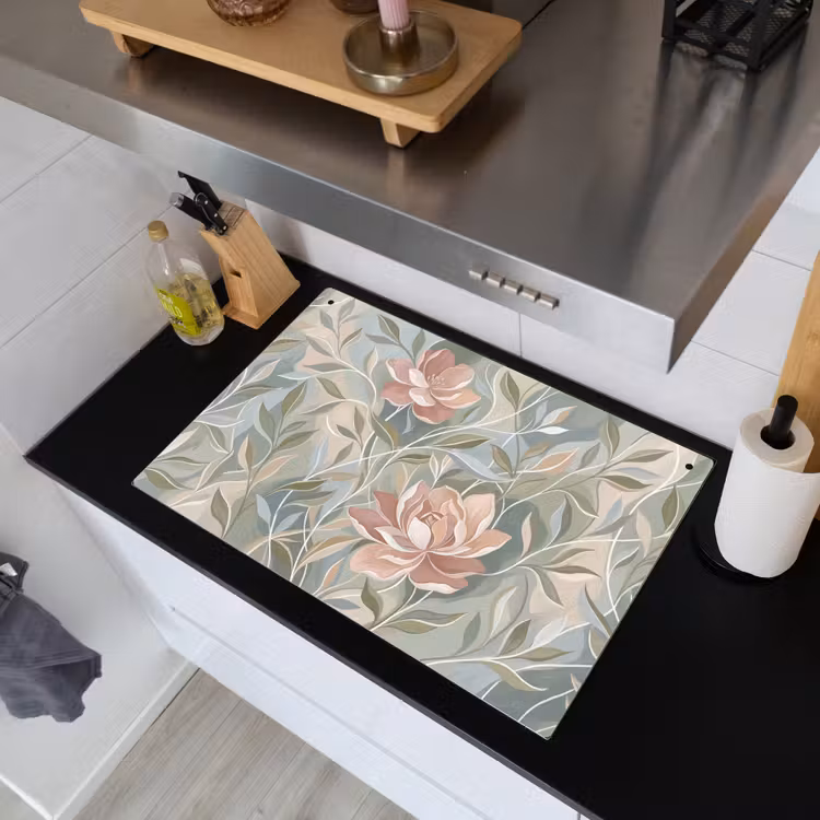 Elegant - Romantiek - Roze Inductie beschemer met haakjes klein -sfeer1