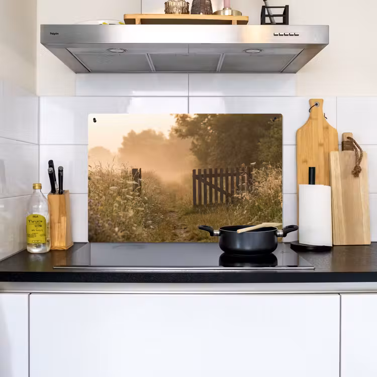 Hek - Natuur - Mist - Veld Inductie beschemer met haakjes klein -sfeer2