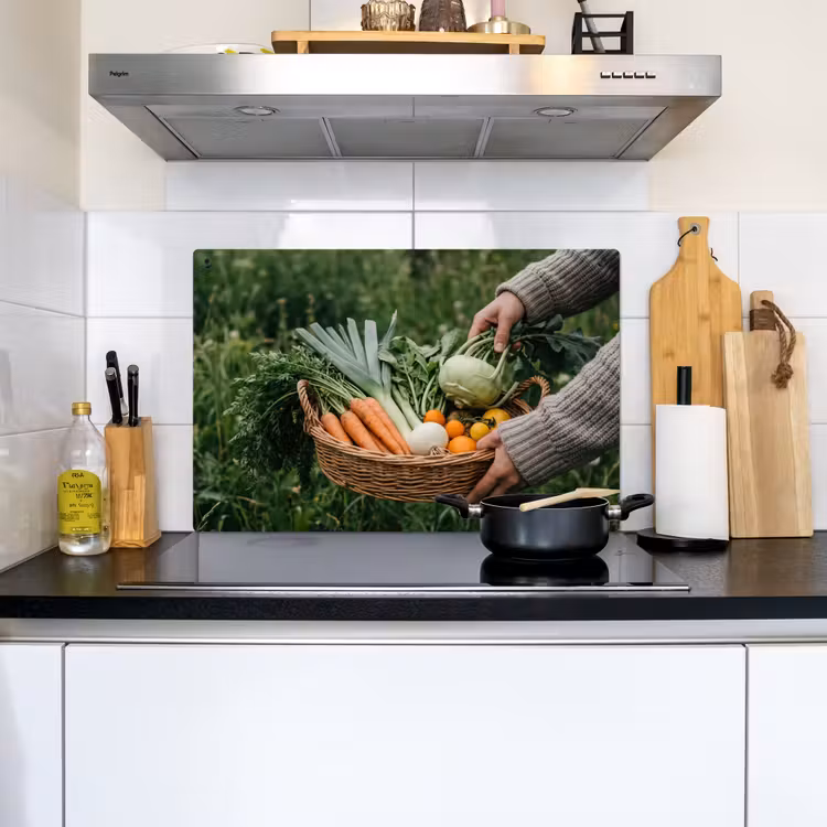 Veld - Groenten - Biologisch - Oogst Inductie beschemer met haakjes klein -sfeer2
