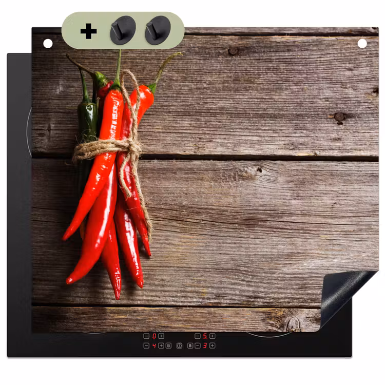 Vurige Chili Knopen Inductie beschemer met haakjes middel -3d