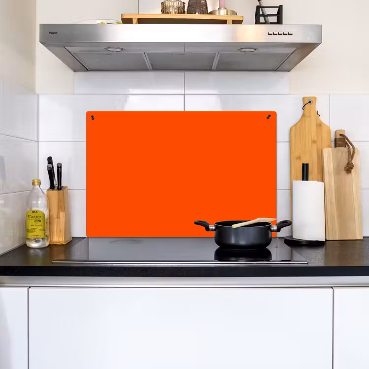 Fiery  - Tangerine - Oranje Inductie beschemer met haakjes klein 777 -sfeer2