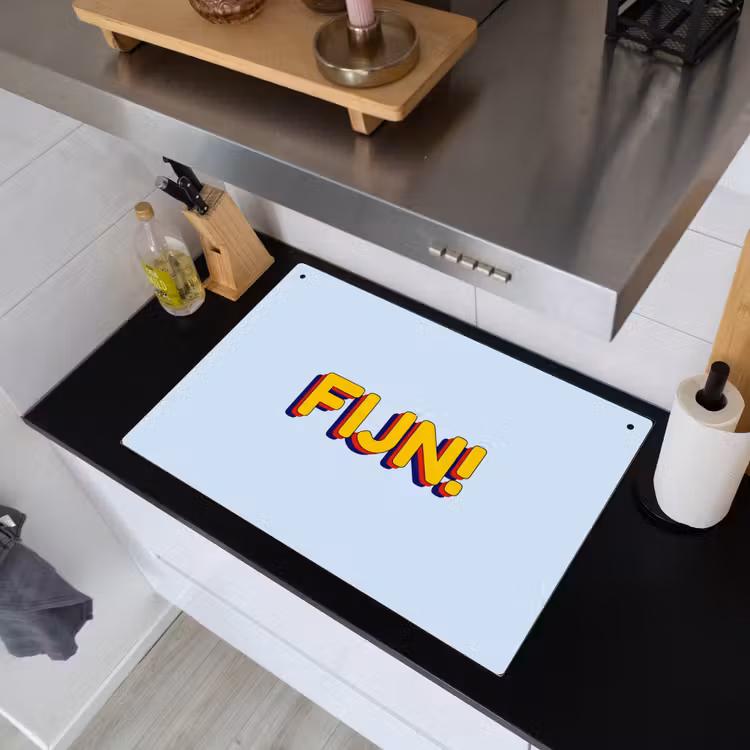 Fijn - Geel - Oranje Inductie beschemer met haakjes klein -sfeer1