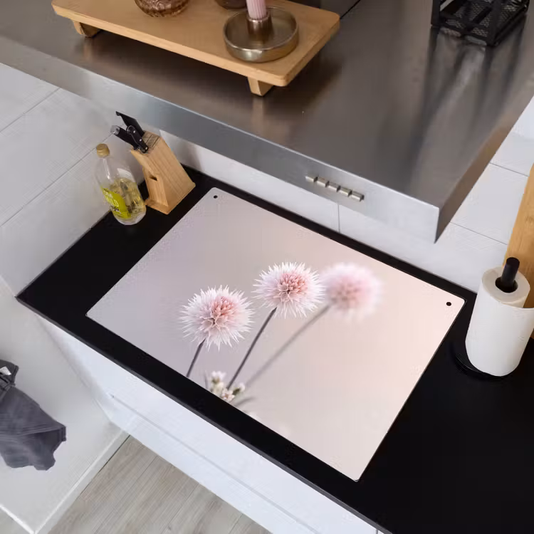 Bloemen - Bollen - Roze Inductie beschemer met haakjes klein -sfeer1