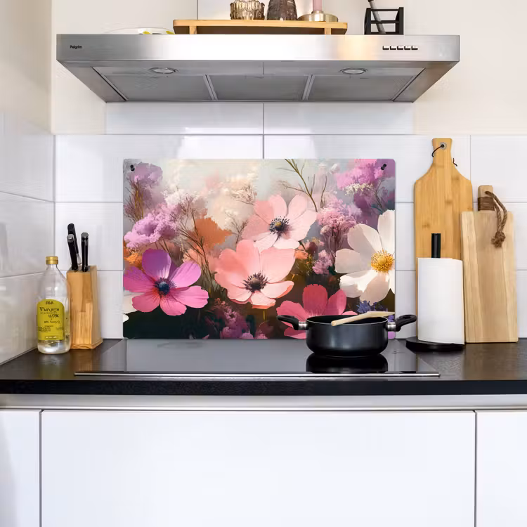 Bloemen - Kleurrijk - Bloei Inductie beschemer met haakjes klein -sfeer2