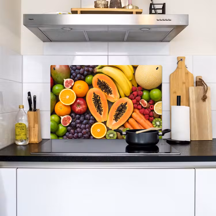 Eten - Fruit - Groenten - Vers - Kleurrijk Inductie beschemer met haakjes klein -sfeer2