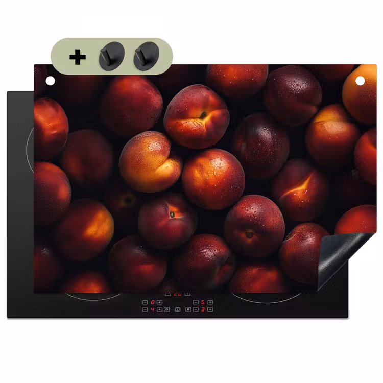Fruit - Close up - Nectarines Inductie beschemer met haakjes klein -3d