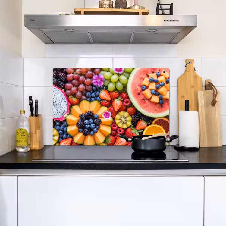 Fruit - Vers - Variatie - Eten - Kleurrijk Inductie beschemer met haakjes klein -sfeer2