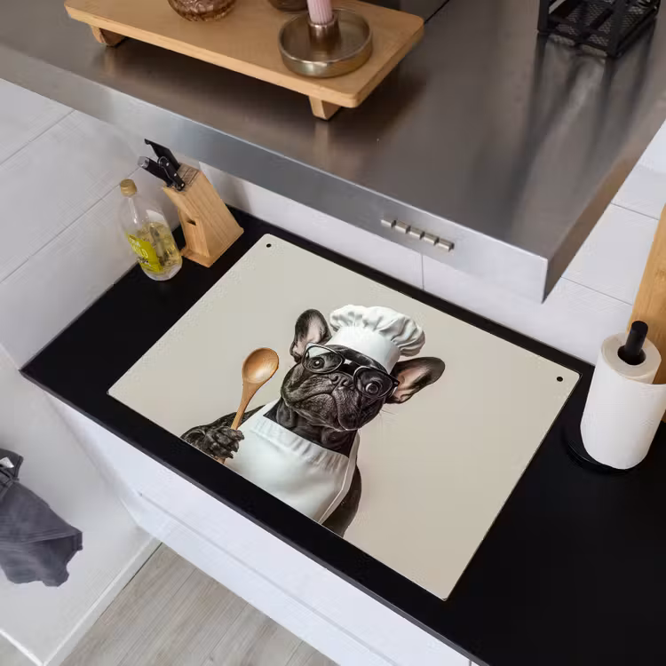 Bril - Hond - Kok Inductie beschemer met haakjes klein -sfeer1