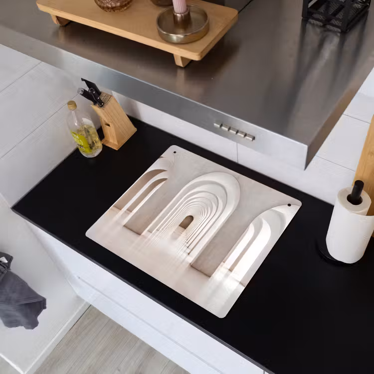 Hal - Bogen - Symmetrisch - Modern Inductie beschemer met haakjes middel -sfeer1