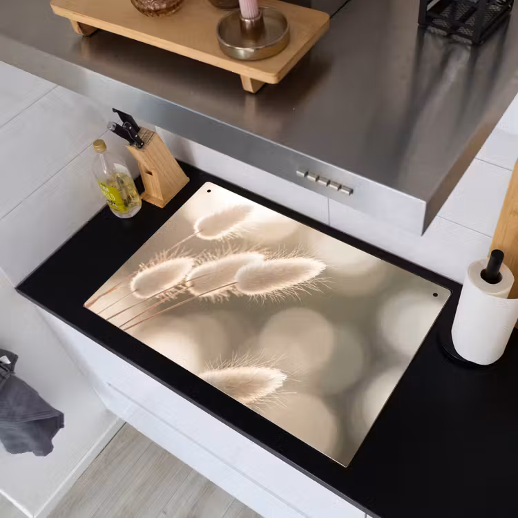 Hazestaartgras - Wit - Zonlicht Inductie beschemer met haakjes klein -sfeer1