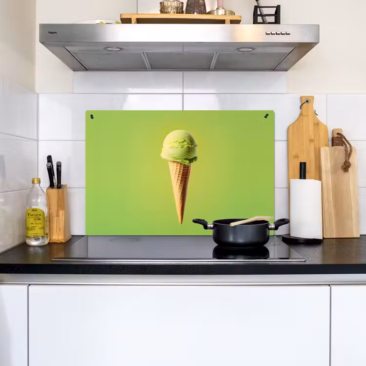 Hoorntje - Schepijs - Groen Inductie beschemer met haakjes klein -sfeer2