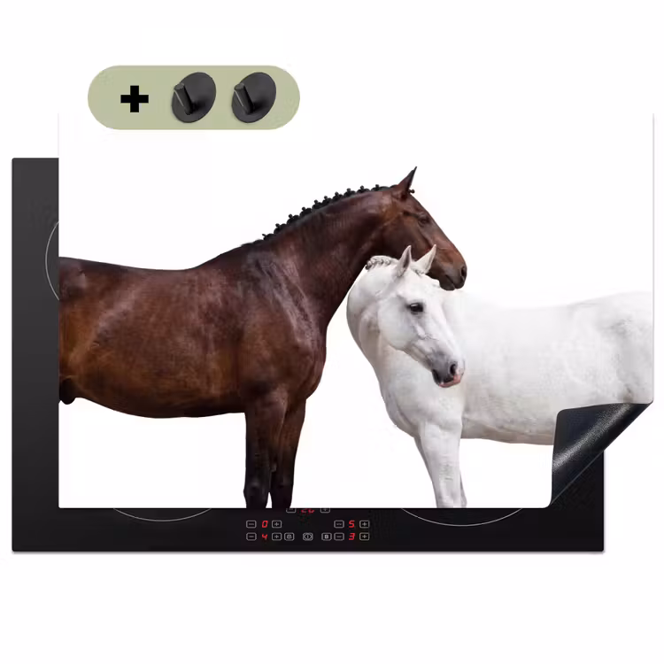 Paard - Modern - Balans Inductie beschemer met haakjes klein -3d