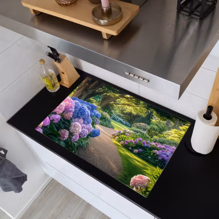 Hortensia- Park - Pad Inductie beschemer met haakjes klein -sfeer1