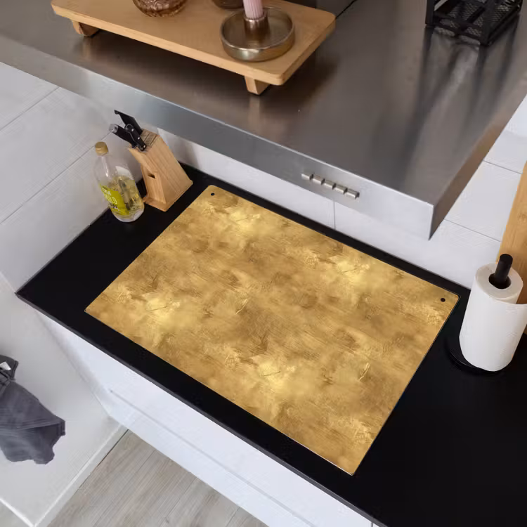 Industrieel - Textuur - Goud Inductie beschemer met haakjes klein 777 -sfeer1