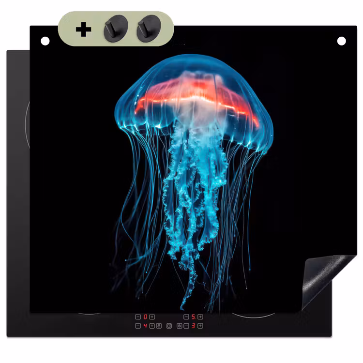 Kwal - Tentakels - Blauw - Licht Inductie beschemer met haakjes middel -3d