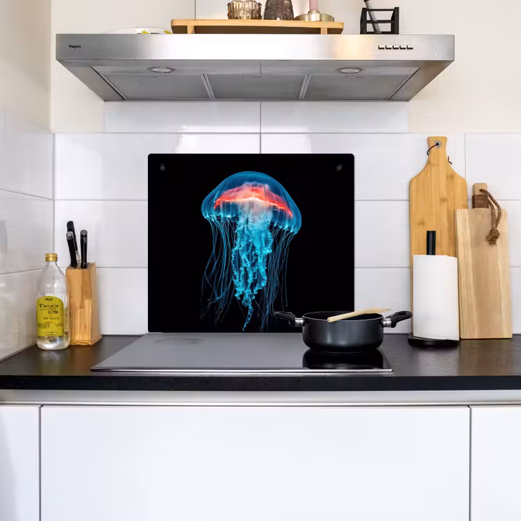 Kwal - Tentakels - Blauw - Licht Inductie beschemer met haakjes middel -sfeer2