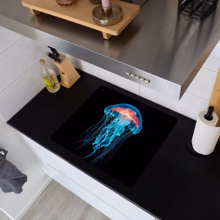 Kwal - Tentakels - Blauw - Licht Inductie beschemer met haakjes middel -sfeer1