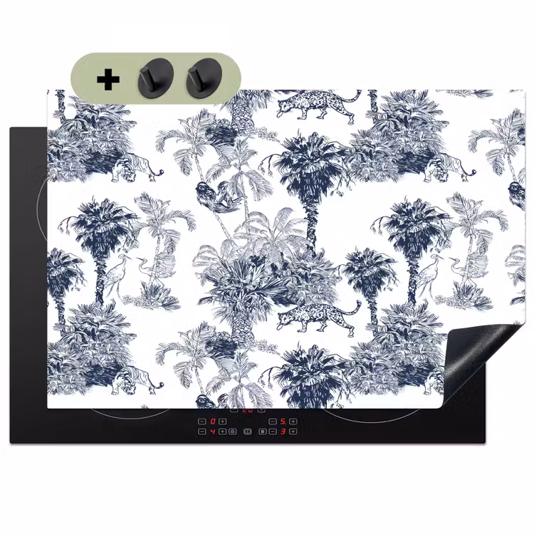 Jungle - Beplanting - Blauw Inductie beschemer met haakjes klein 777 -3d