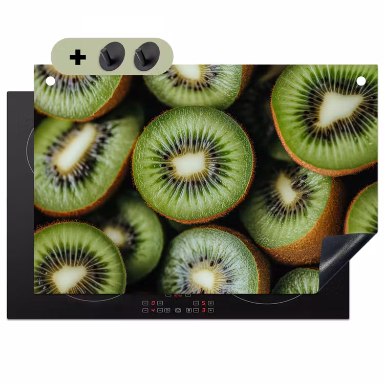 Kiwi - Fruit - Groen Inductie beschemer met haakjes klein -3d