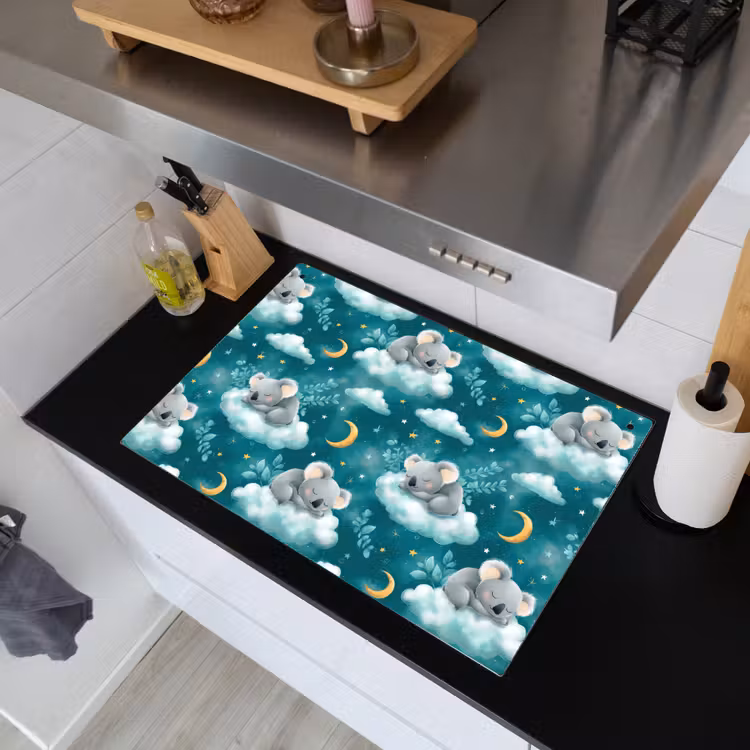 Koala's - Betoverend - Blauw Inductie beschemer met haakjes klein 777 -sfeer1