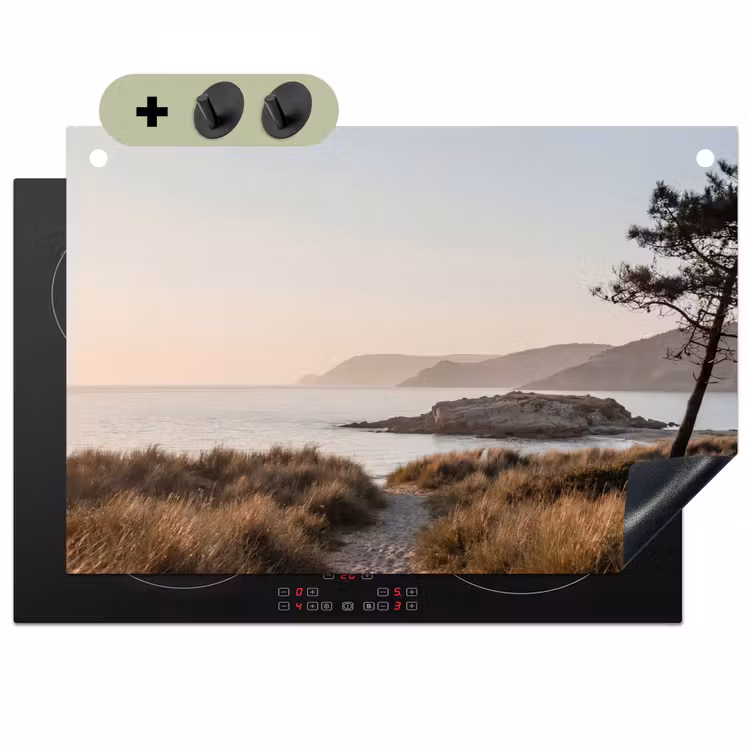 Landschap - Kust - Duinen Inductie beschemer met haakjes klein -3d