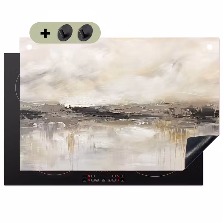 Landschap - Horizon - Natuur - Abstract - Neutraal Inductie beschemer met haakjes klein -3d
