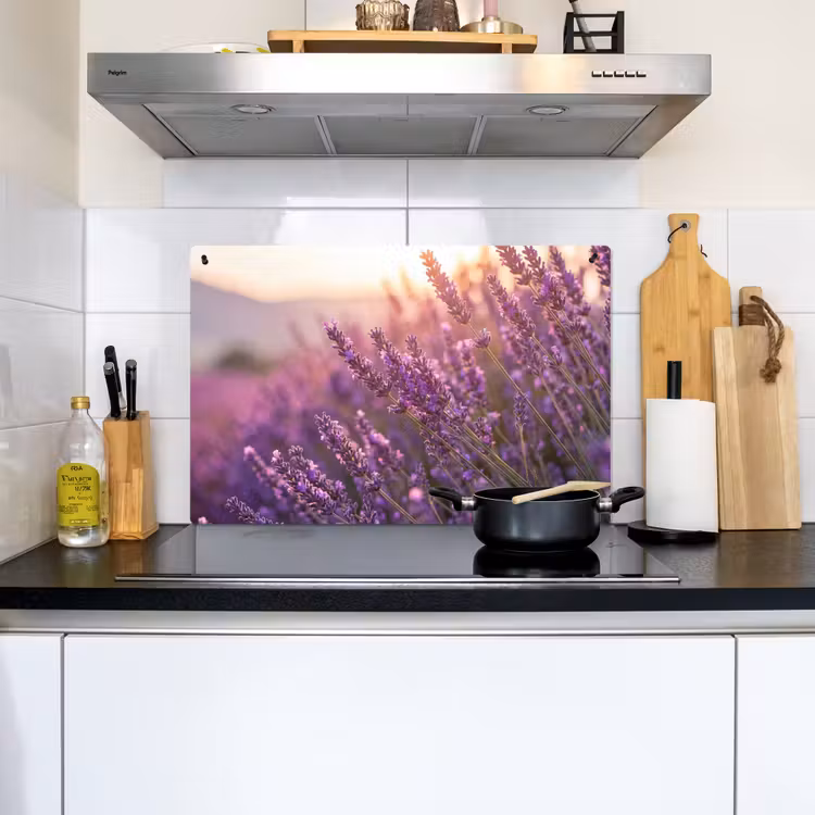 Lavendel - Paars - Zonlicht Inductie beschemer met haakjes klein -sfeer2