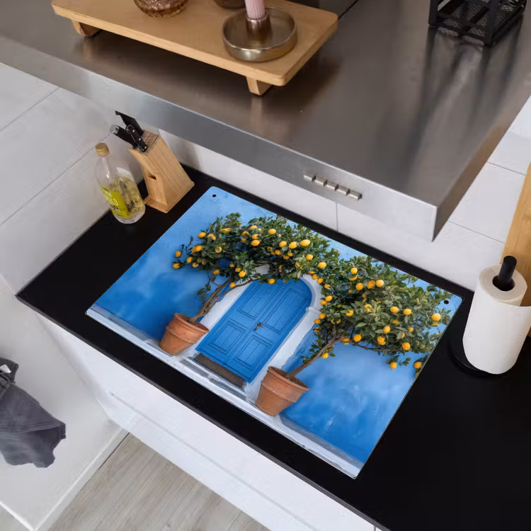 Citroenbomen - Geel - Deur - Potten Inductie beschemer met haakjes klein -sfeer1
